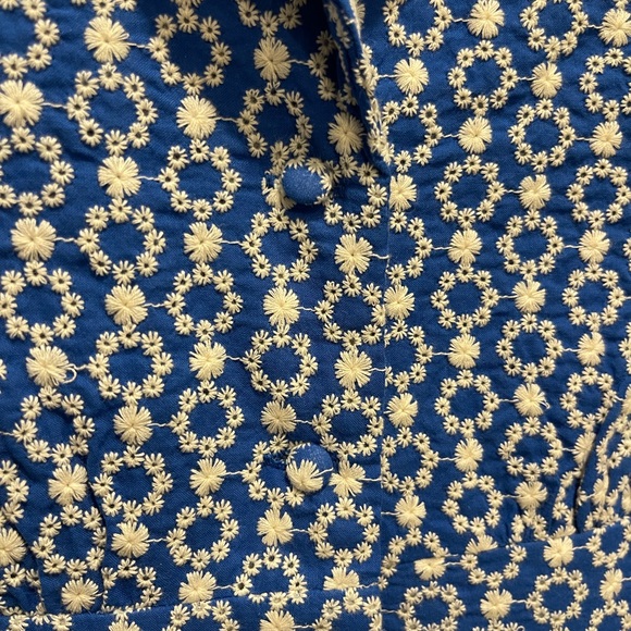 Pomander Place Blue and White Floral Dress M - Picture 4 of 12